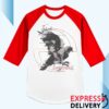 Evanescence Merch Store Dove Logo Red Raglan Tee
