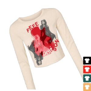 Fefe Dobson Store Merch Ladies Cropped Longsleeve Logo Tee