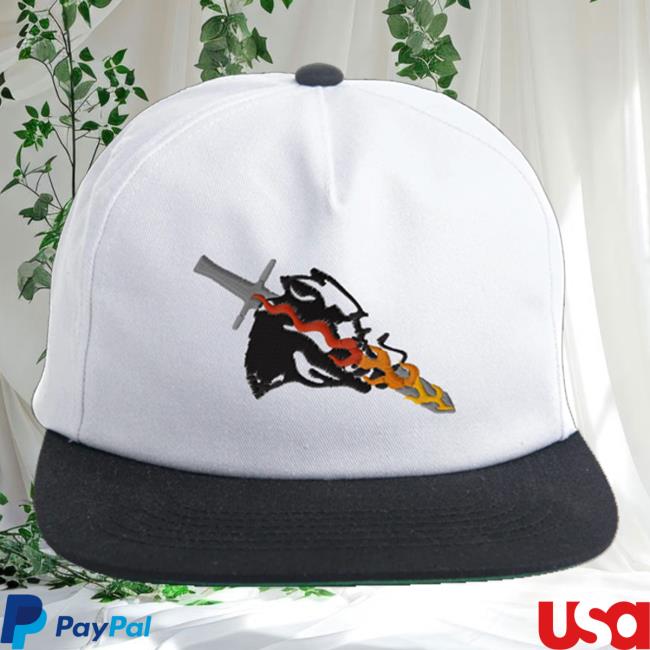 Flaming Sword Hog Logo Hat