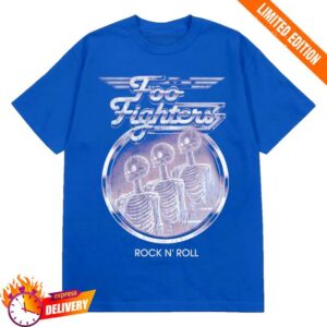 Foo Fighters Merch Shop Retro Skeleton Lineup Tee