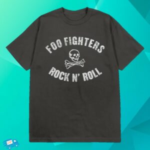 Foo Fighters Store Merch Rock N Roll Skeleton 2026 Tour Tee