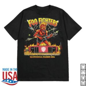 Foo Fighters Store Merch Stockholm 12Th June - Event Shirt