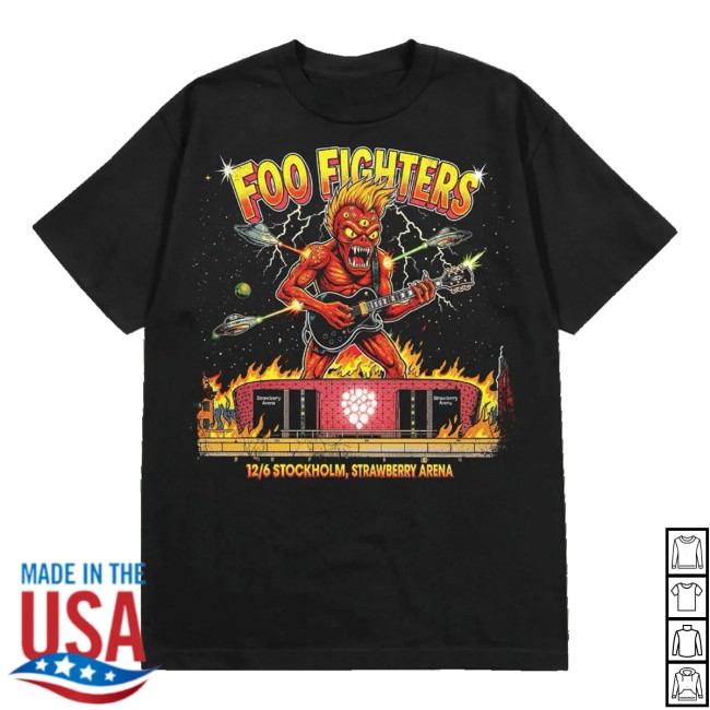 Foo Fighters Store Merch Stockholm 12Th June - Event Shirt