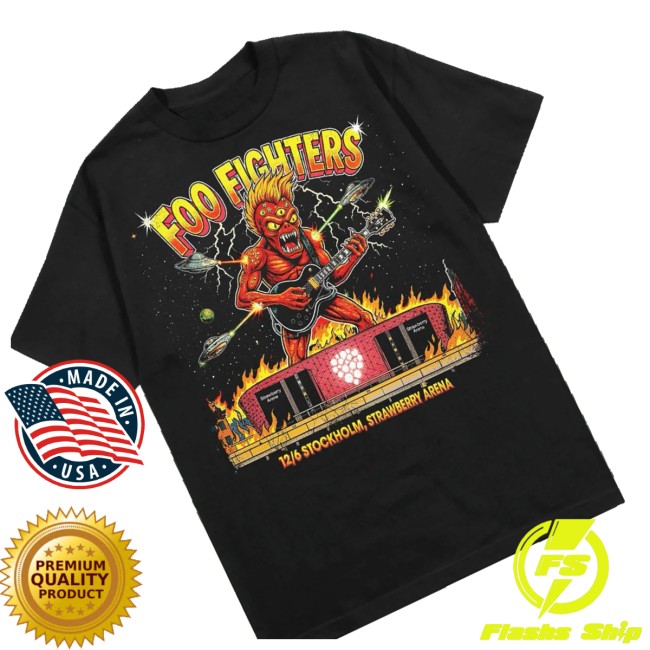 Foo Fighters Store Merch Stockholm 12Th June - Event Shirt