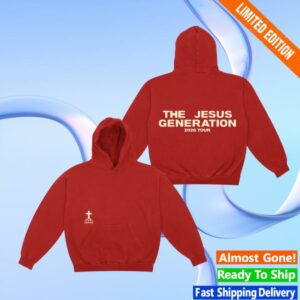 Forrest Frank Merch Shop The Jesus Generation Red Tour Hoodie