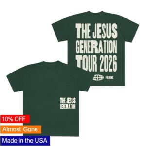 Forrest Frank Store Merch The Jesus Generation Green Tour Shirt