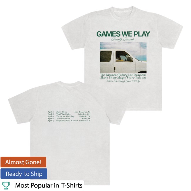 Games We Play Merch Store House Tour Tee 5 Games We Play Merch Store House Tour Tee