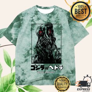 Godzilla Merch Store Hedorah Green Wash T-Shirt