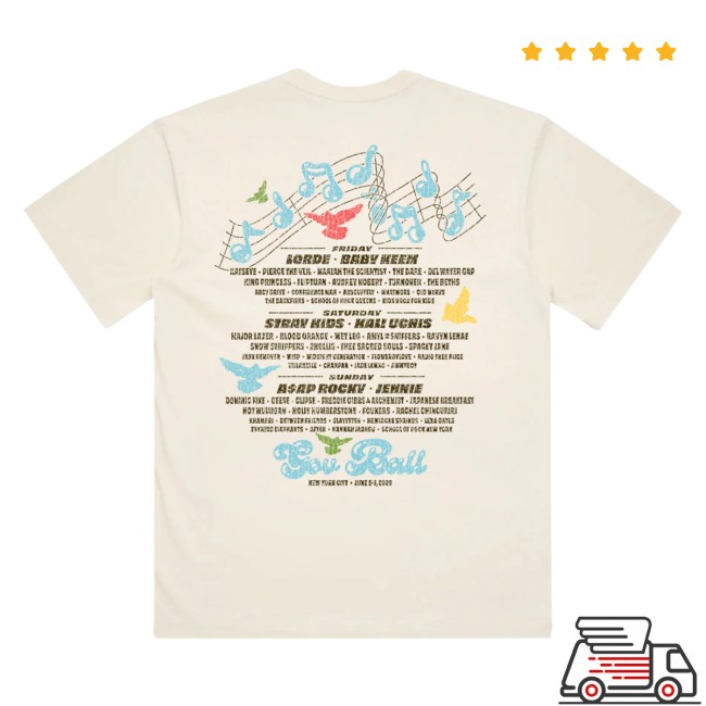 Governors Ball Music Festival Merch Store 2026 Pigeon Lineup Tee 4 Governors Ball Music Festival Merch Store 2026 Pigeon Lineup Tee
