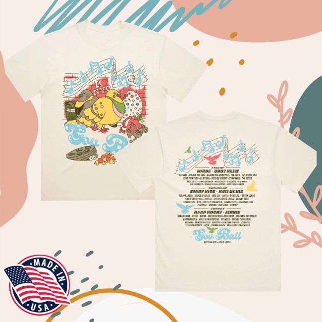 Governors Ball Music Festival Merch Store 2026 Pigeon Lineup Tee 6 Governors Ball Music Festival Merch Store 2026 Pigeon Lineup Tee