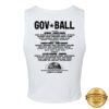 Governors Ball Music Festival Merch Store Women's Keychain Lineup Crop Tank