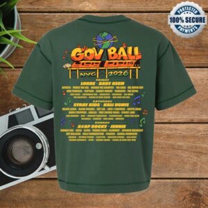 Governors Ball Music Festival Store Merch Aa X Marte X Gb Lineup Shirt