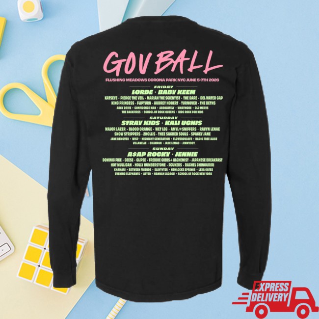 Governors Ball Music Festival Store Merch Lady Liberty Longsleeve Lineup Shirt 5 Governors Ball Music Festival Store Merch Lady Liberty Longsleeve Lineup Shirt