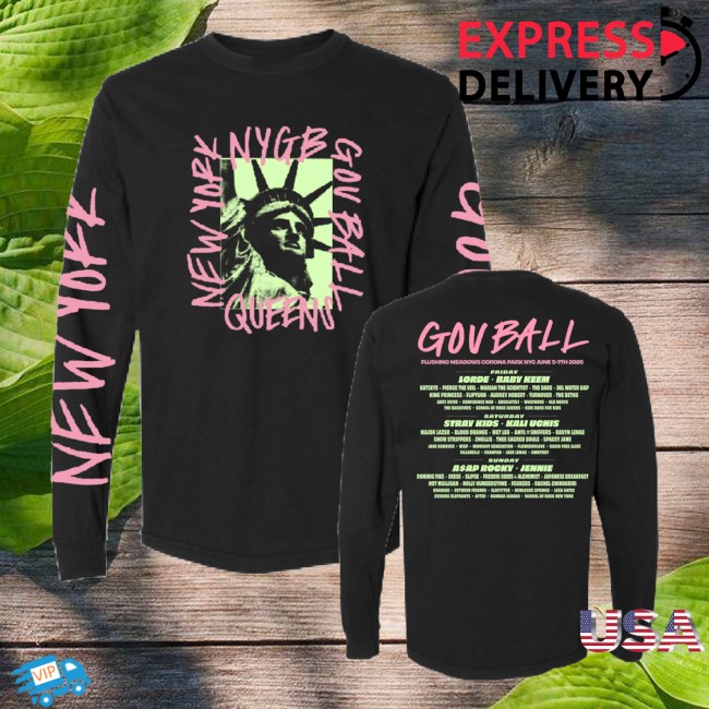 Governors Ball Music Festival Store Merch Lady Liberty Longsleeve Lineup Shirt 6 Governors Ball Music Festival Store Merch Lady Liberty Longsleeve Lineup Shirt