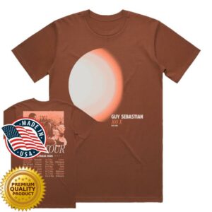 Guy Sebastian Merch Store 100X Orb Tour Tan Tee