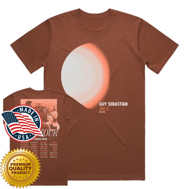Guy Sebastian Merch Store 100X Orb Tour Tan Tee 3 Guy Sebastian Merch Store 100X Orb Tour Tan Tee