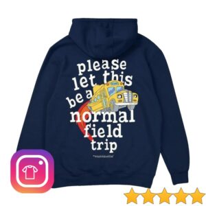 Retrokid Store Merch Magic School Bus Field Trip Hoodie Navy