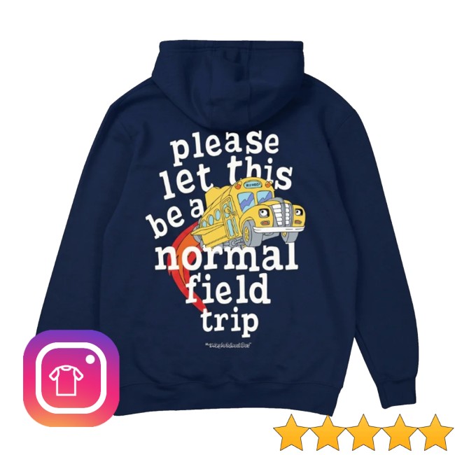 Retrokid Store Merch Magic School Bus Field Trip Hoodie Navy