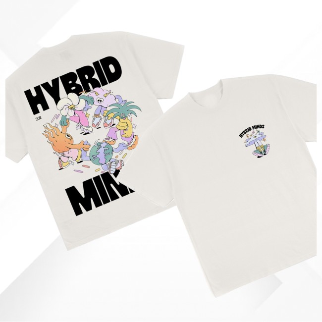 Hybrid Minds Store Merch Hybrid Minds Elemental Dance Shirt White