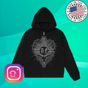 Hypland Store Merch Death Note Full Print Zip Hoodie (Black)