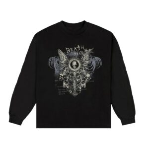 Hypland Store Merch Death Note Grunge Long Sleeve Shirt (Black)