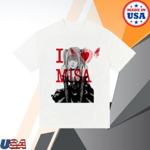 Hypland Store Merch Death Note I Love Misa Shirt (White)