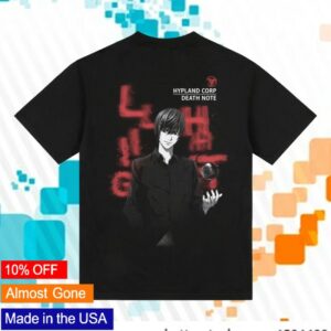 Hypland Store Merch Death Note Light Blur Shirt (Black)