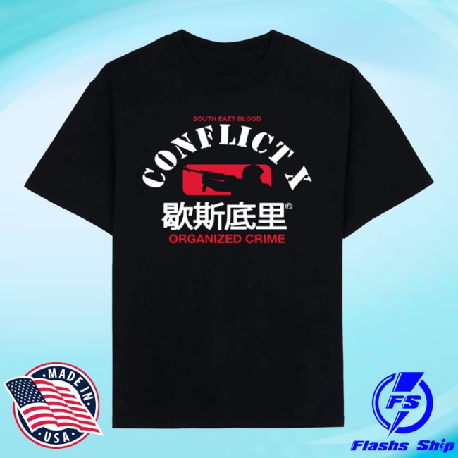 Hysteria 360 Store Merch Organized Hysteria X Conflict Shirt