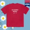 Interscope Merch Shop I'm Sorry Maria Shirt 5 Interscope Merch Shop I'm Sorry Maria Shirt