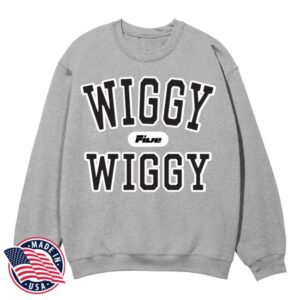 Its Five Merch Store Wiggy Wiggy Grey Crewneck