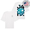 Jaxomy Merch Store Logo Blue Oversized Uni-Sex T-Shirt White