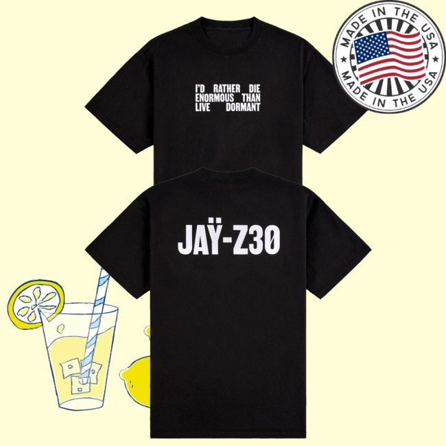Jay Z30 Store Merch Jay-Z Die Enormous Shirt
