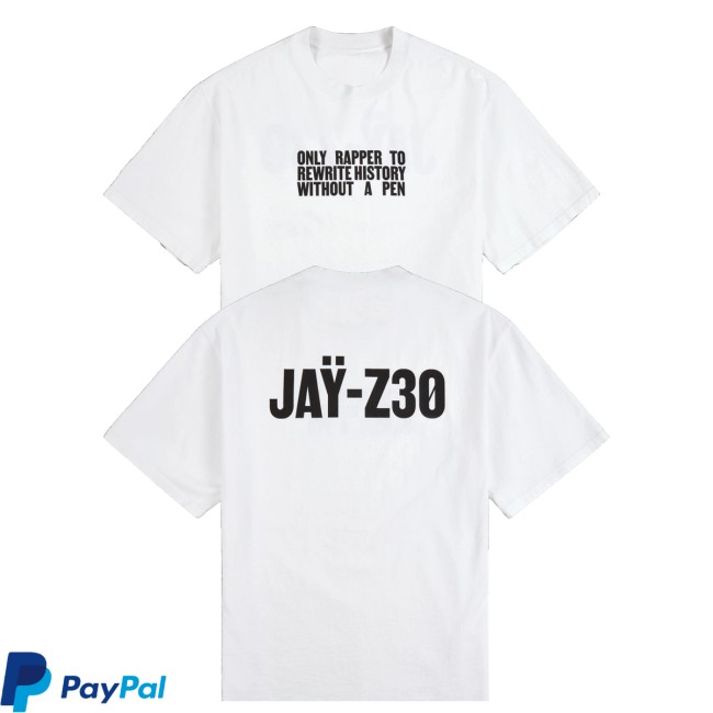 Jay Z30 Store Merch Jay-Z Without A Pen Shirt