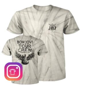 Jbj's Nashville Shop Store Jbj's Bon Jovi Tour Crew Tie Dye Tee
