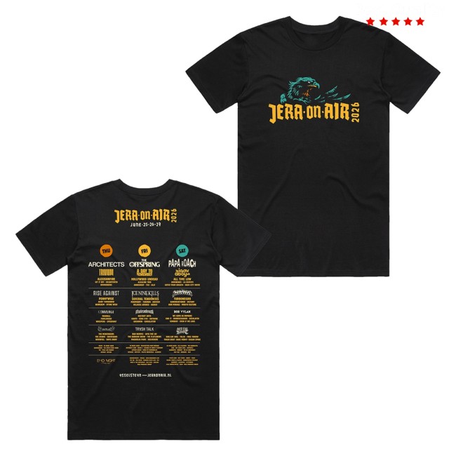 Jera On Air Merch Store Line-Up T-Shirt 2026 Black 5 Jera On Air Merch Store Line-Up T-Shirt 2026 Black
