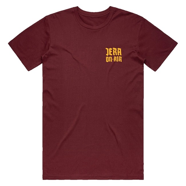 Jera On Air Merch Store Logo T-Shirt Eagle Burgundy 3 Jera On Air Merch Store Logo T-Shirt Eagle Burgundy