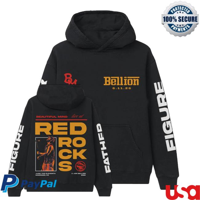 Jon Bellion Store Merch Red Rocks Exclusive Hoodie