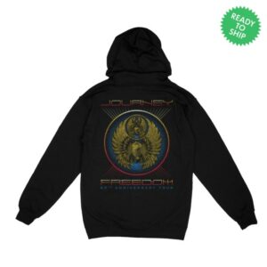 Journey Store Merch Black Freedom Tour Zip Hoodie