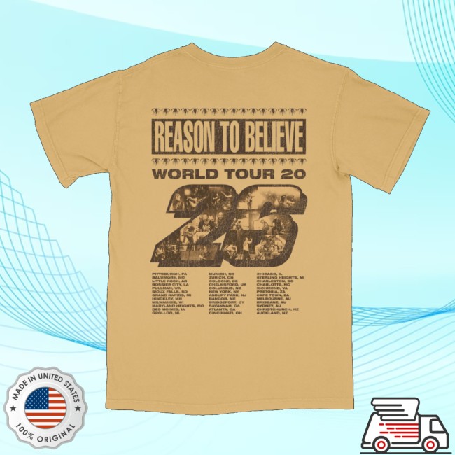 Kip Moore Store Merch Reason To Believe Tour Tee 3 Kip Moore Store Merch Reason To Believe Tour Tee