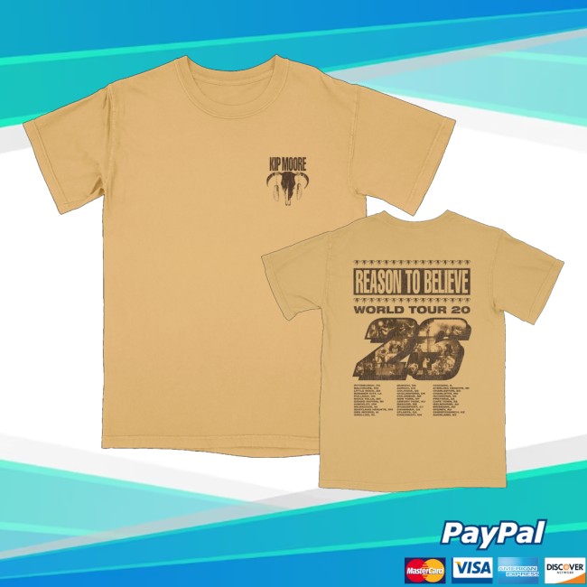 Kip Moore Store Merch Reason To Believe Tour Tee 5 Kip Moore Store Merch Reason To Believe Tour Tee