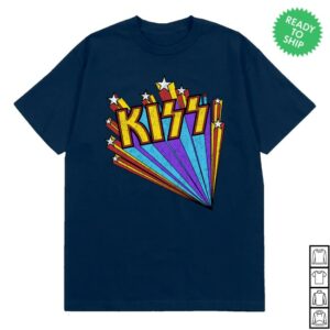 Kiss Merch Store Stars Logo T-Shirt
