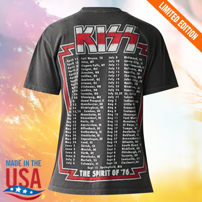 Kiss Merch Store The Spirit Of '76 T-Shirt 4 Kiss Merch Store The Spirit Of '76 T-Shirt