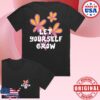 Klatch Merch Store Let Yourself Grow Relaxed Fit T-Shirt Black