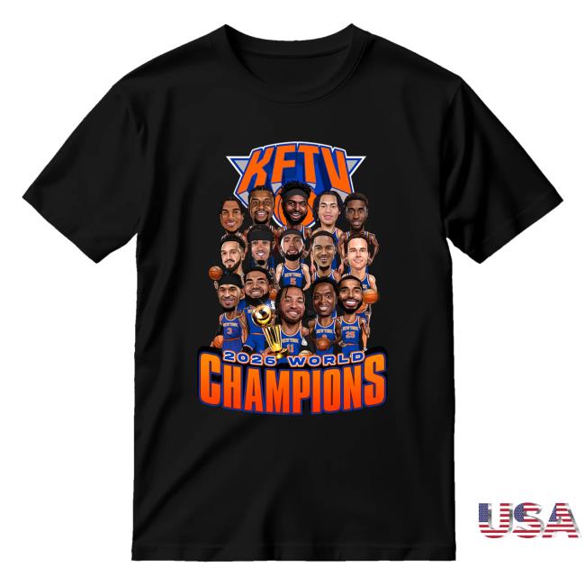 Knicks Fan Tv Store Merch Shop 2026 World Champions Tee