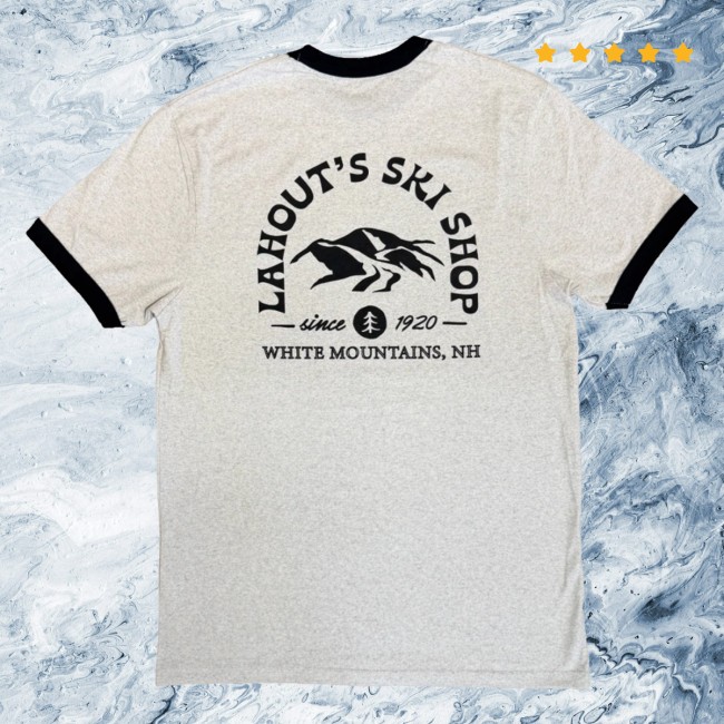 Lahout's Shop Merch The Ringer Tee Vintage Ash Black
