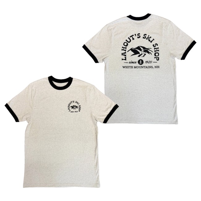 Lahout's Shop Merch The Ringer Tee Vintage Ash Black