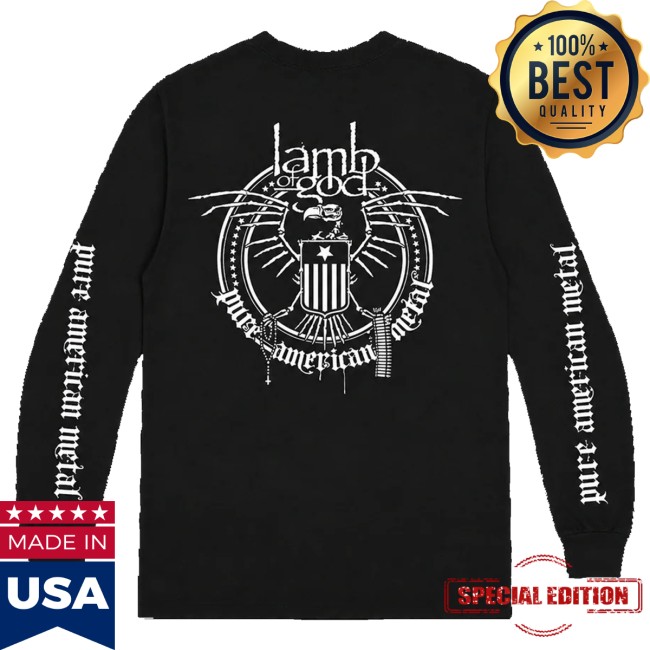 Lamb Of God Merch Store Pure American Metal Long Sleeve