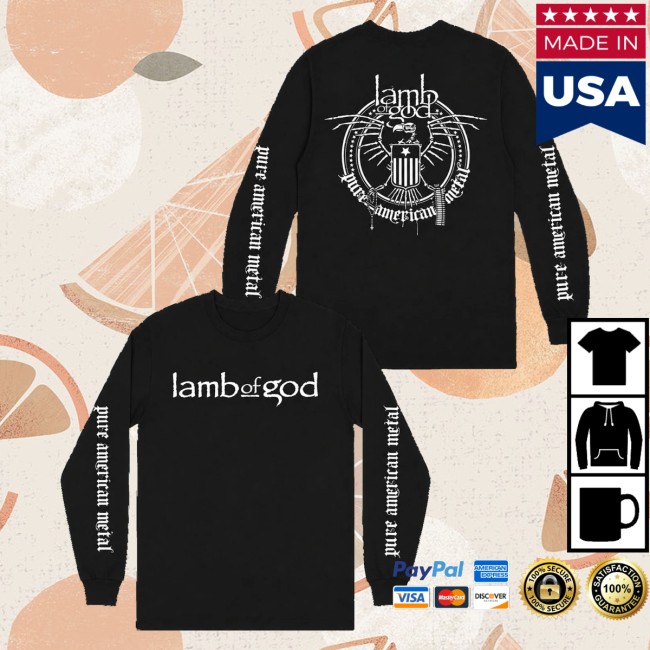 Lamb Of God Merch Store Pure American Metal Long Sleeve