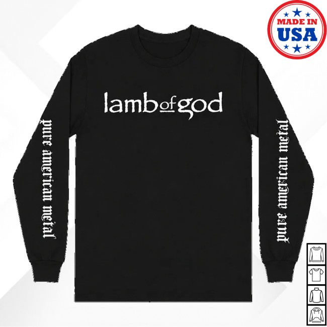 Lamb Of God Store Merch Pure American Metal Long Sleeve