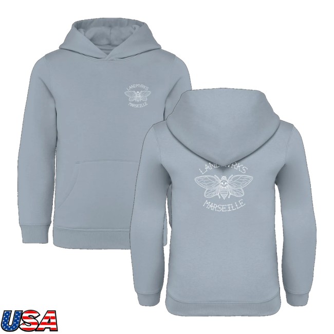 Landmvrks Apparel Store Merch Kids Cicada Aquamarine Hoodie